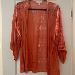 Forever21+ orange open front top
